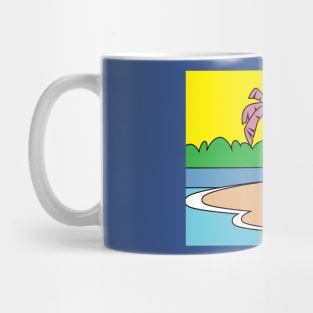 Lonely Island Relaxation Sun Mug